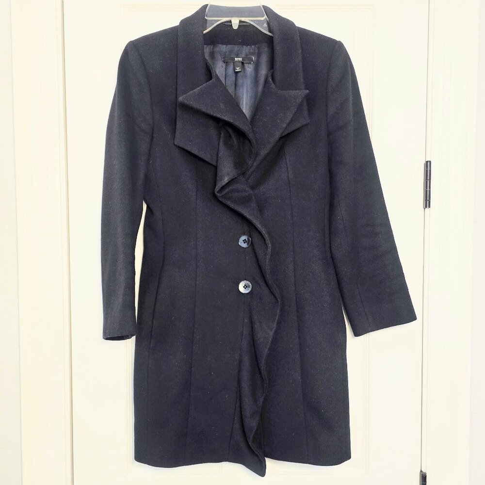 HUGO BOSS Cashmere & Virgin Wool Coat - Size 2